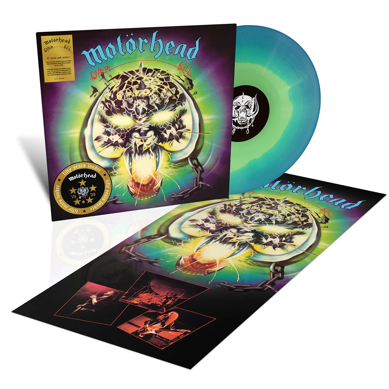 Motörhead – Overkill [Blue & Green Vinyl LP 50th Anniversary Edition]
