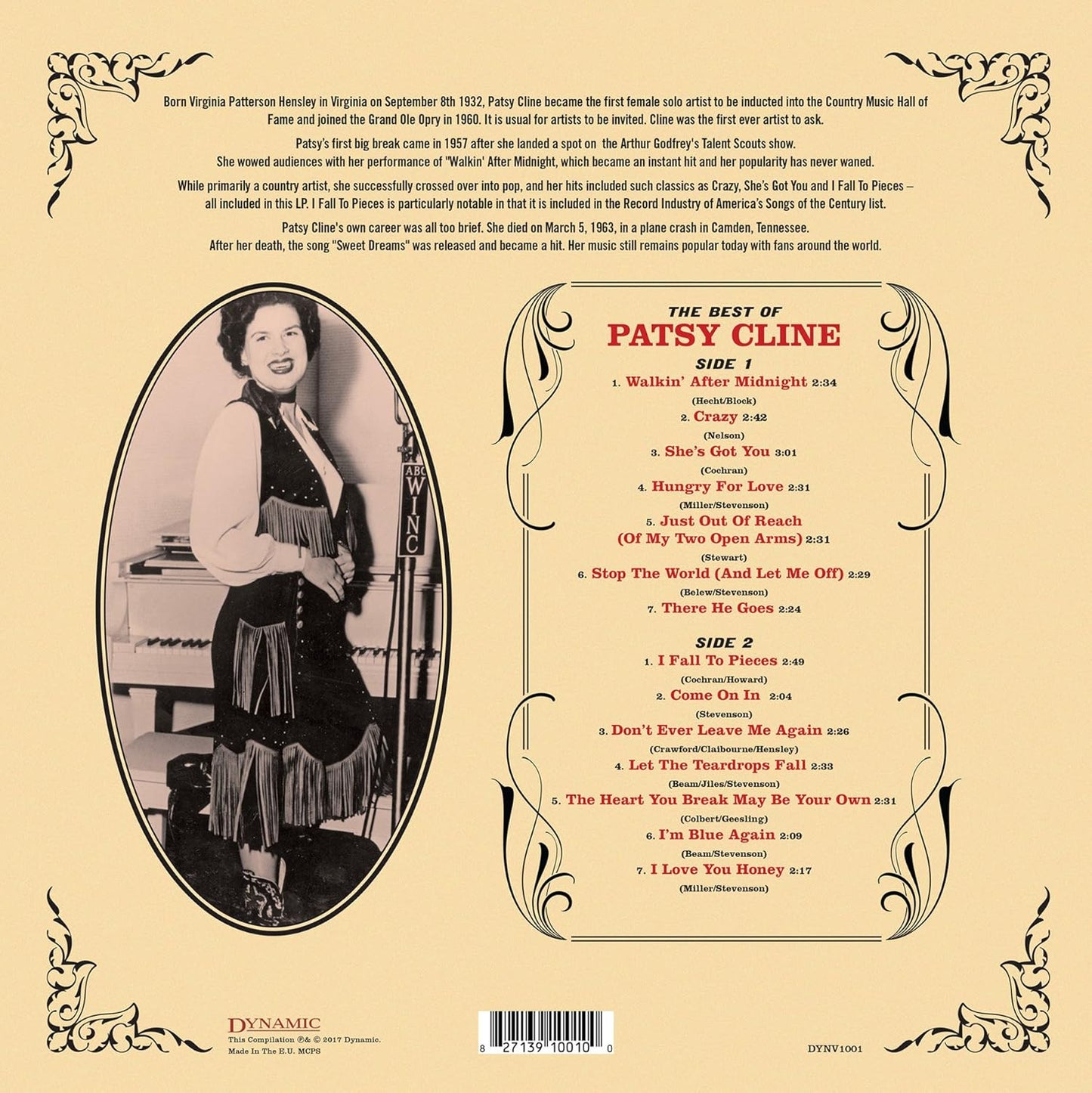 The Very Best of Patsy Cline [180g Vinyl LP]