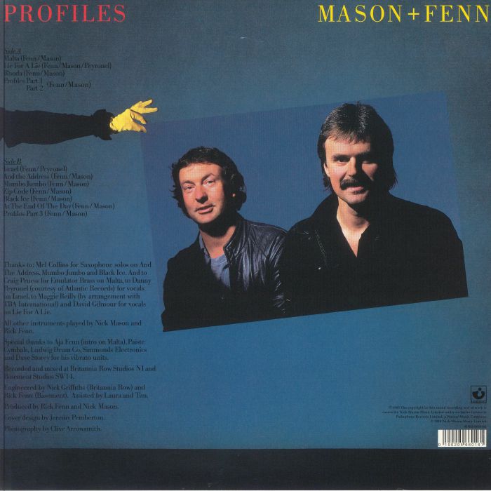 Nick Mason & Rick Fenn – Profiles (LP Reissue)
