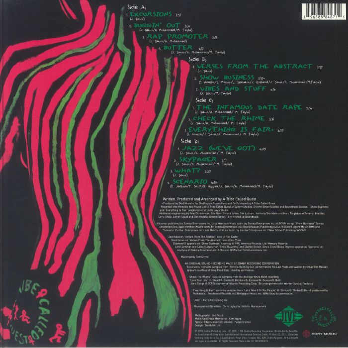 A Tribe Called Quest - The Low End Theory (Reissue) 2LP Vinyl