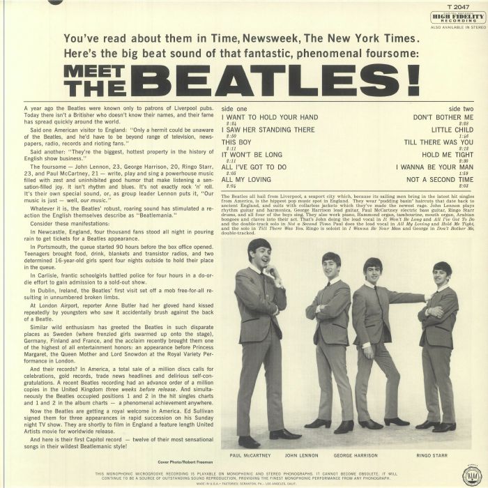 The Beatles – Meet The Beatles! (Mono Remastered Edition) [LP Vinyl]