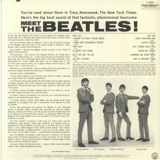 The Beatles – Meet The Beatles! (Mono Remastered Edition) [LP Vinyl]
