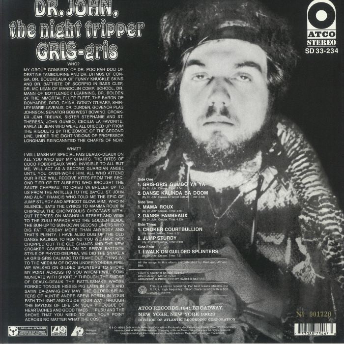 Dr. John, The Night Tripper – Gris-Gris (Reissue) [Audiophile 2×LP Vinyl]