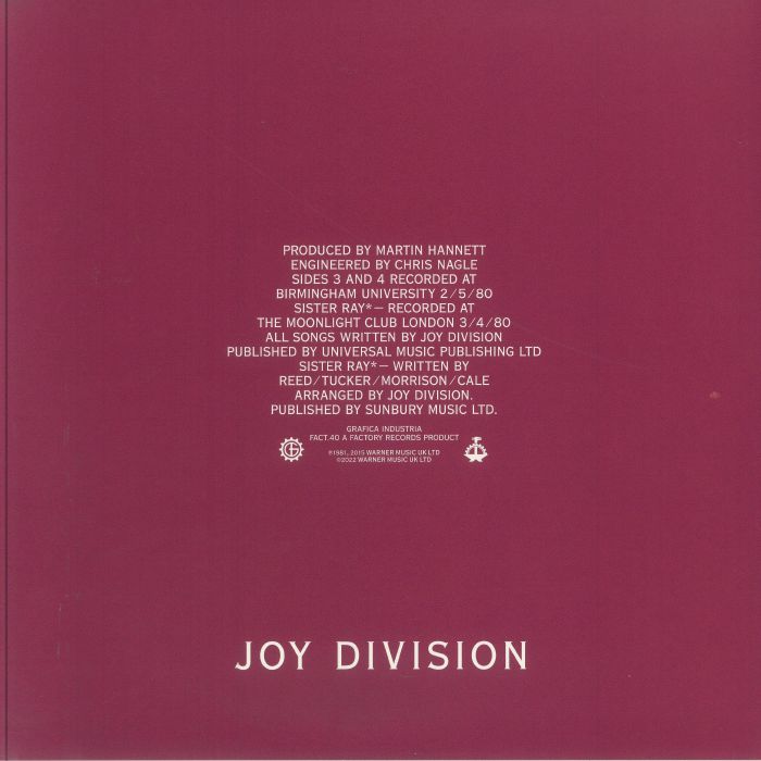 Joy Division – Still (40th Anniversary Edition) [Clear Vinyl 2×LP]