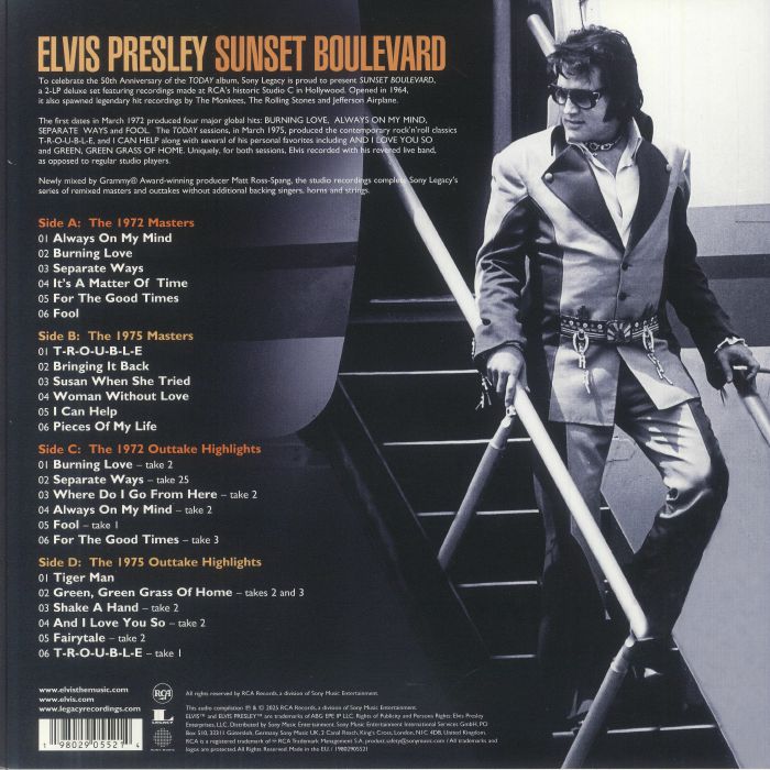 欧2LP Elvis Presley Sunset Boulevard 19802905521 RCA 未開封 /00520 Elvis Presley - Sunset Boulevard 2LP Vinyl – Viking Records Ltd