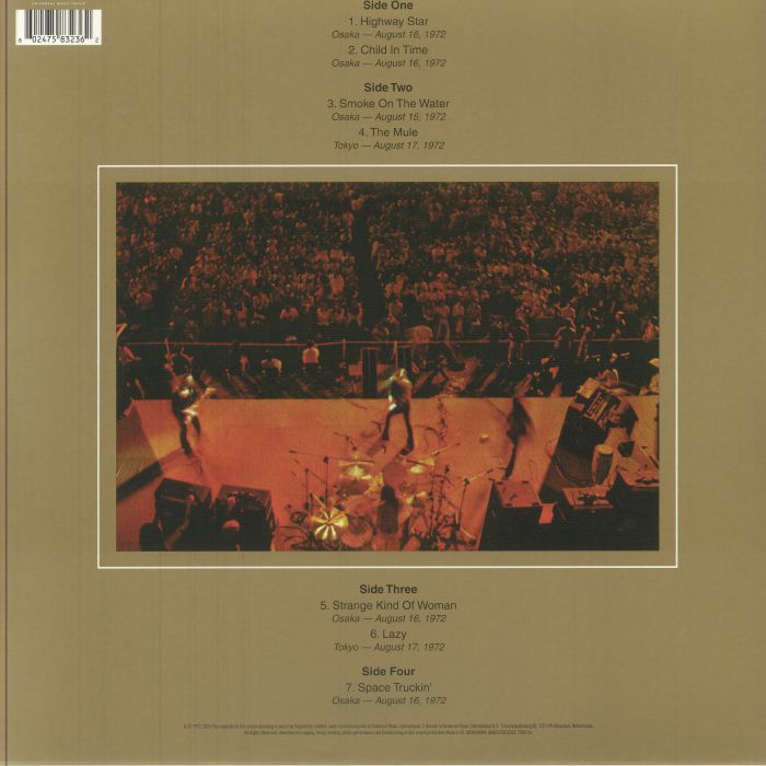 Deep Purple – Made In Japan: Steven Wilson Remix [Limited Gatefold 2×LP]