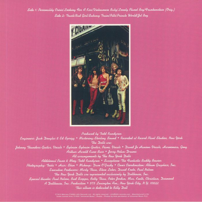 New York Dolls – New York Dolls [180g Vinyl LP]