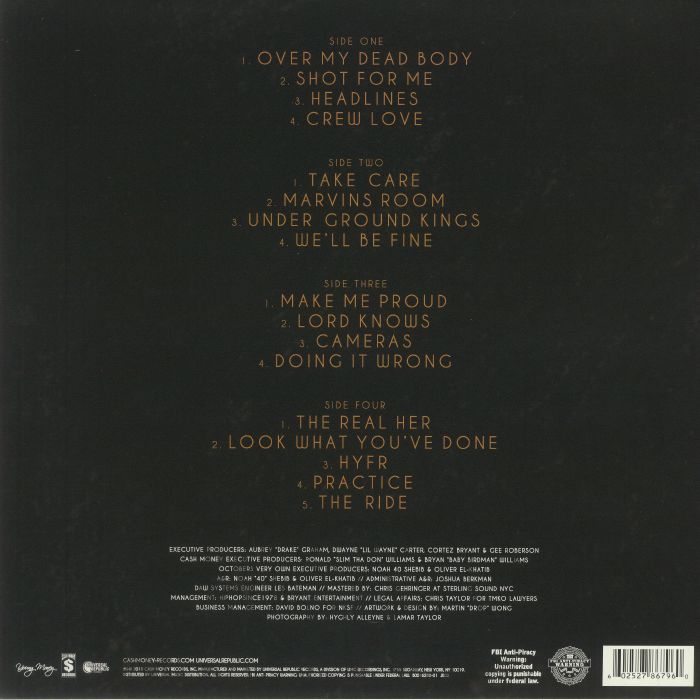 Drake - Take Care 2LP Vinyl – Viking Records Ltd