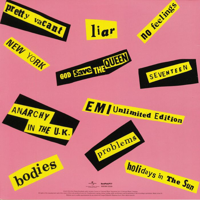 Sex Pistols – Never Mind The Bollocks Here's The Sex Pistols [LP Vinyl