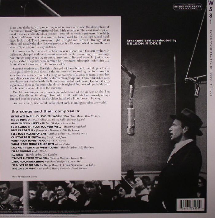 Frank Sinatra – In The Wee Small Hours [180g Vinyl LP]