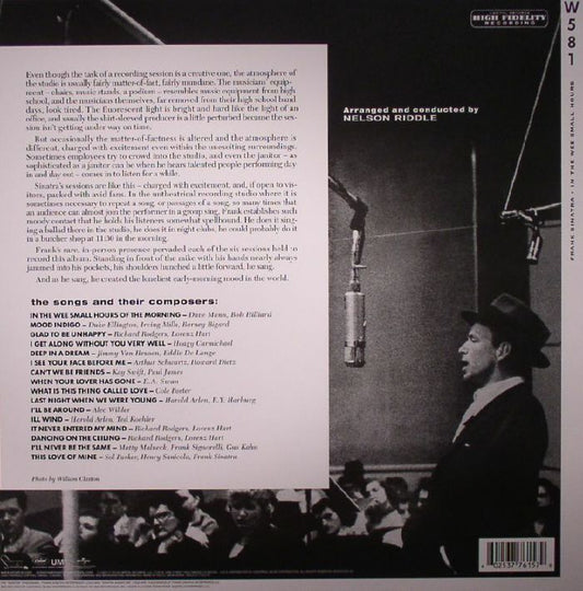 Frank Sinatra – In The Wee Small Hours [180g Vinyl LP]