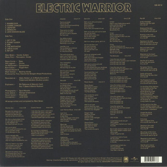 T. Rex – Electric Warrior (Remastered Edition) [180g LP Vinyl]