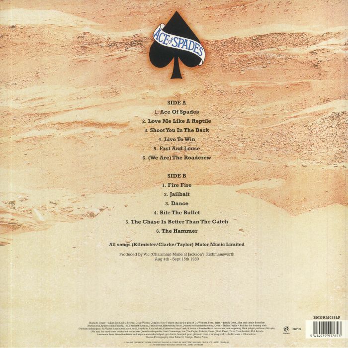Motorhead – Ace Of Spades [180g Vinyl LP]