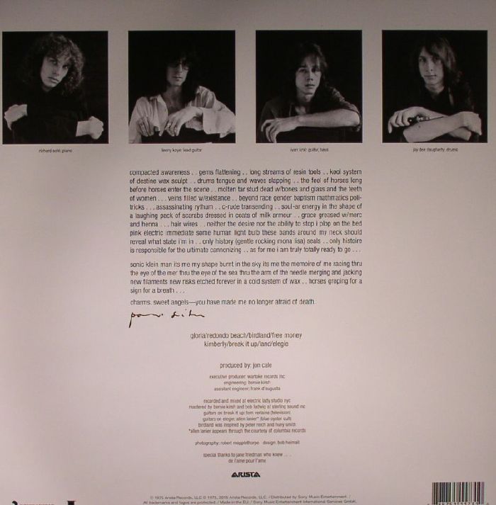 Patti Smith – Horses [180 Gram Vinyl LP]