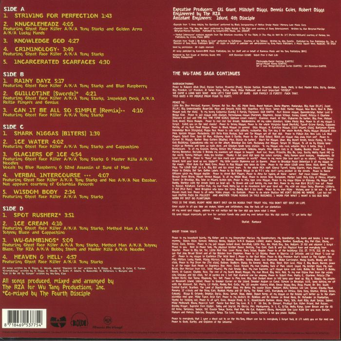Raekwon – Only Built 4 Cuban Linx (Music On Vinyl Remastered Edition) [180g 2xLP Vinyl]