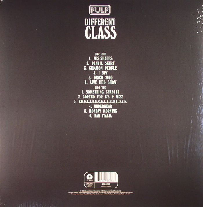 Pulp – Different Class (Remastered Edition) [180g LP Vinyl]