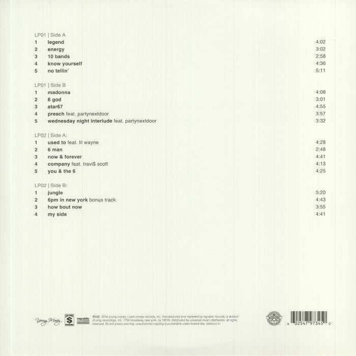 Drake – If You're Reading This It's Too Late [2×LP Vinyl]