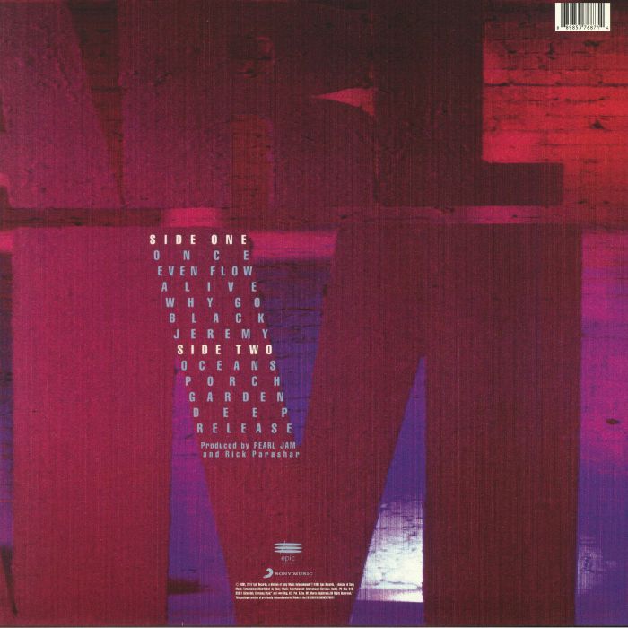 Pearl Jam – Ten (Legacy Vinyl Remastered Edition) [180g LP Vinyl]