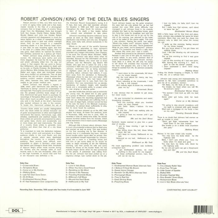Robert Johnson – King Of The Delta Blues Singers [Vinyl 2×LP]