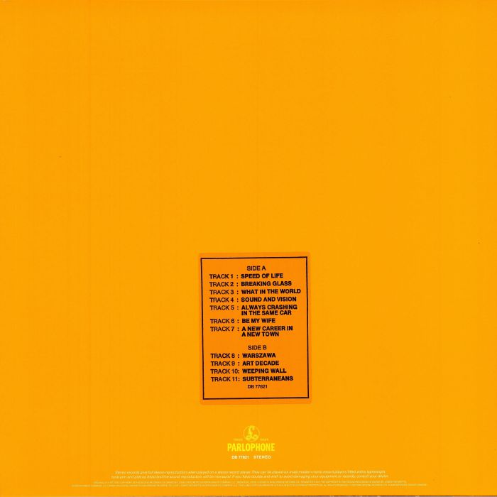 David Bowie – Low (Rhino Remastered Edition) [180g LP Vinyl]