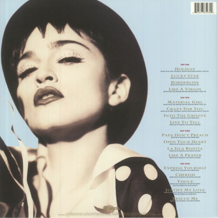 Madonna – The Immaculate Collection [2xLP Vinyl]