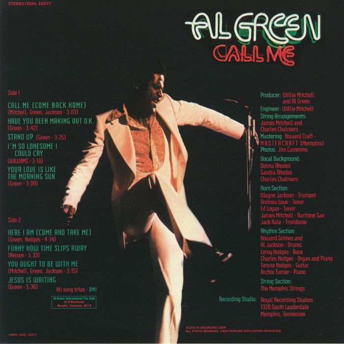 Al Green – Call Me [180g Vinyl LP]