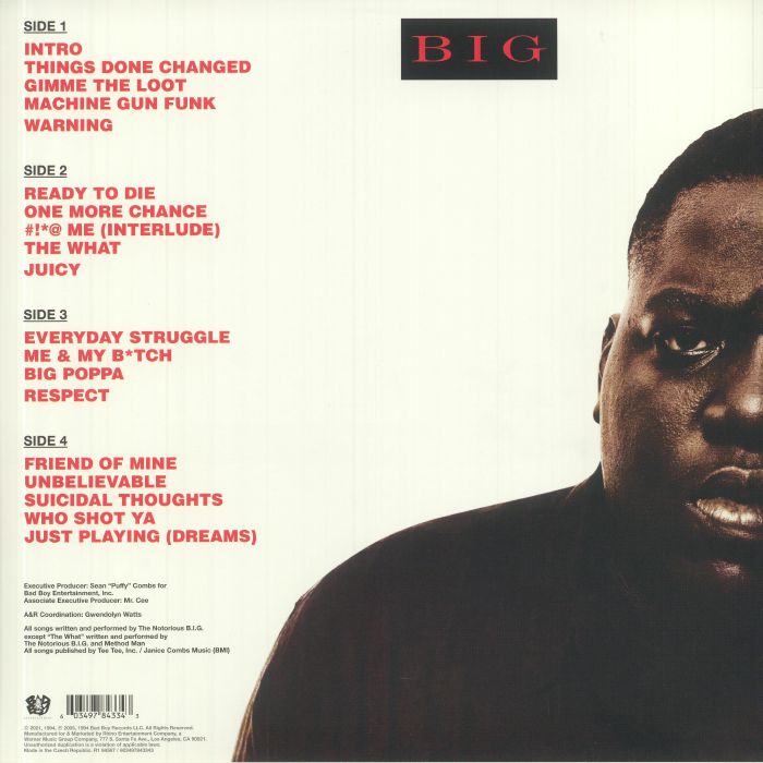 The Notorious B.I.G. - Ready To Die (Reissue) 2LP Vinyl – Viking