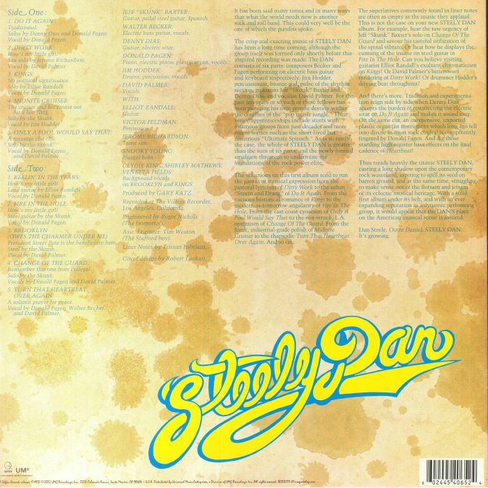 Steely Dan – Can't Buy A Thrill (50th Anniversary Remastered Edition) [LP Vinyl]