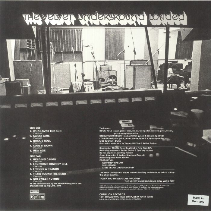 The Velvet Underground – Loaded (Atlantic 75 Clear Vinyl Reissue) [LP Vinyl]