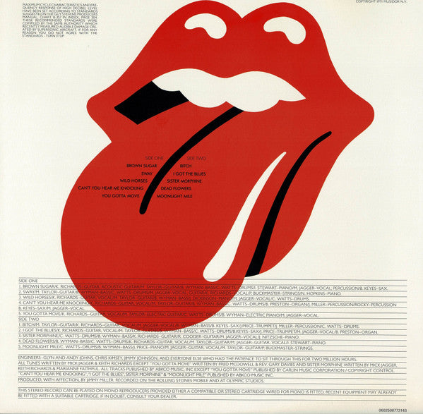 Sticky Fingers - The Rolling Stones (Half‑Speed Remastered) [180g Vinyl LP]