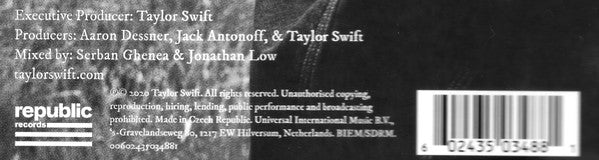 Folklore - Taylor Swift [Vinyl 2×LP]