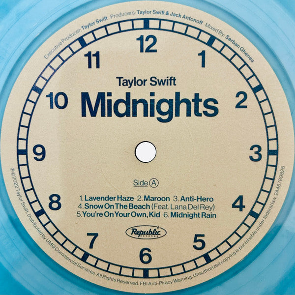 Midnights Moonstone Blue Edition by Taylor Swift [Coloured Vinyl LP]