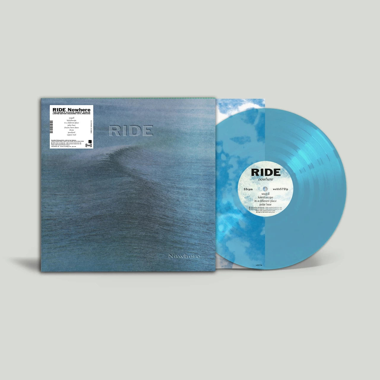 Ride – Nowhere [Vinyl LP · Limited Edition · Blue Transparent Curacao]