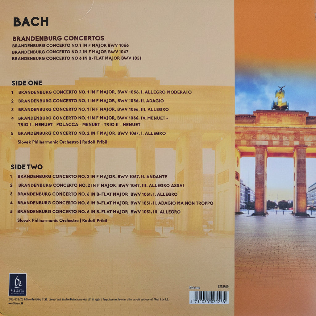 Slovak Philharmonic Orchestra (2), Rudolf Pribil – Bach: Brandenbug Concertos
