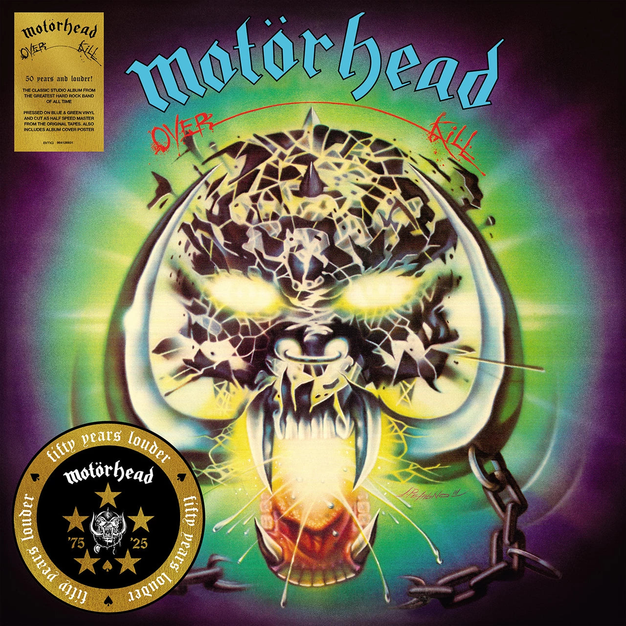 Motörhead – Overkill [Blue & Green Vinyl LP 50th Anniversary Edition]