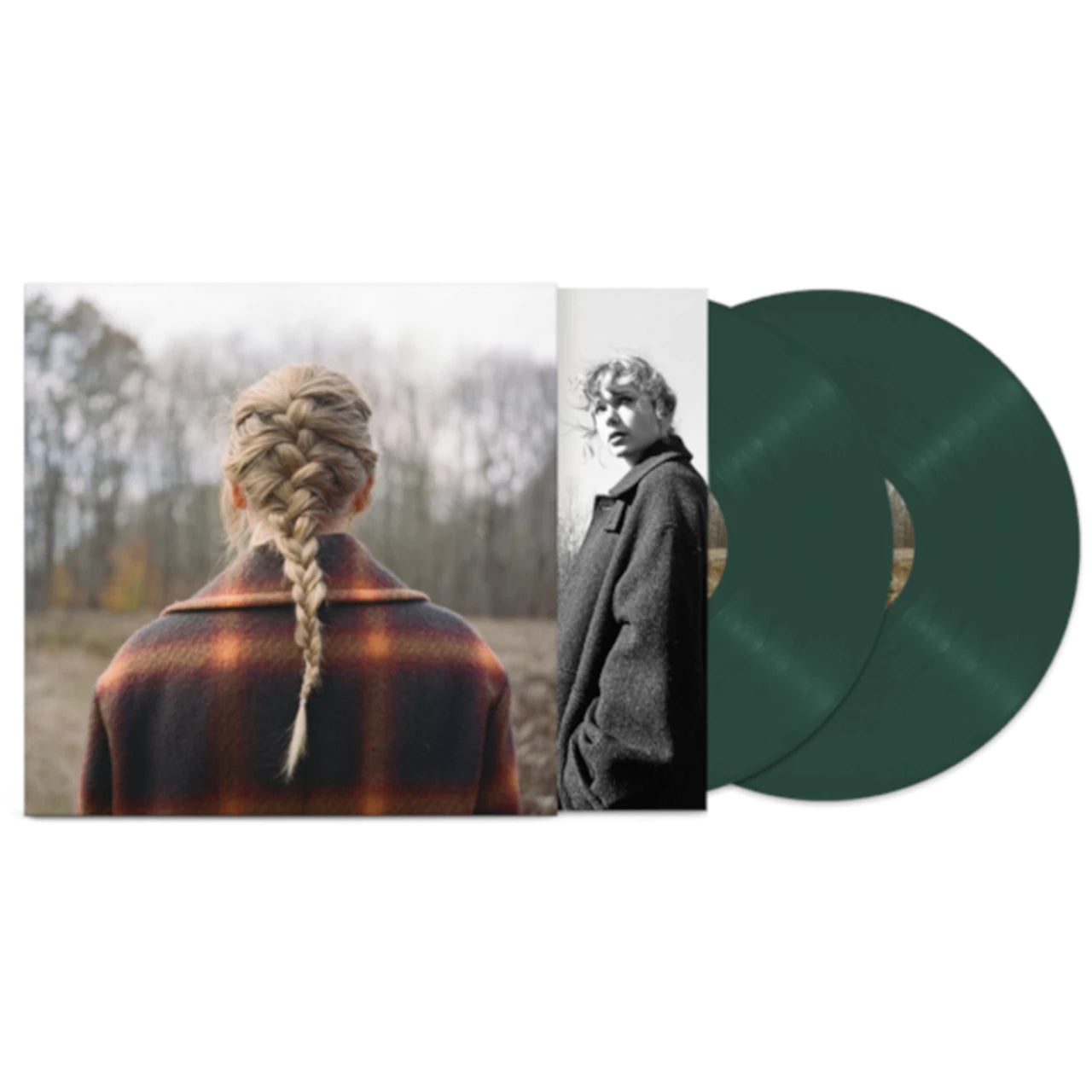 Taylor Swift Evermore 2LP vinyl deluxe edition green discs