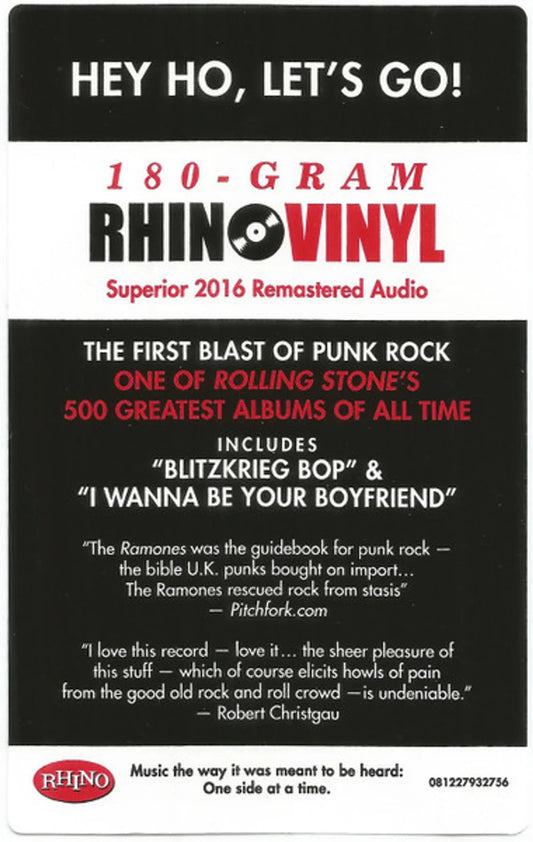 Ramones – Ramones  [Vinyl LP 180g]